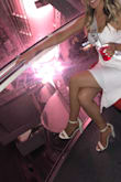 I loved these heels for my bachelorette party! I wore them around Vegas and I think maybe because of the thick heel I didn't have any issues with my feet hurting! I would definitely purchase these again. - Kendra S.
