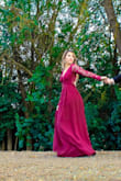 Hands down my favorite dress I've ever bought!! I fell in love with it the minute I put it on. It was exactly what I had been looking for for an engagement shoot dress. My photographer was even so excited to take pictures of it! Beautiful dress. It's a little long but I didn't mind it, it gave it a nice flowy look for the shoot! - Kendra S.