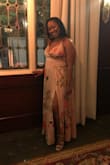 The color is beautiful and the fabric is really good quality. Perfect for a family wedding I just attended. Had to get the bottom hemmed though because I'm really short and I didn't want it to drag. But overall I really love this dress. The only thing it's missing is pockets lol. - Monique W.
