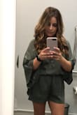 Wore this to an outdoor country themed wedding!! It was comfy yet not to casual. This can be dressed up or even dressed down. I would definitely order this in a size smaller only because I do have a short torso area and would have preferred this to have been a little tighter. - Jamie M.