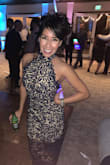 Very cute navy halter dress, wore it to a wedding and got a ton of compliments! Was skeptical in buying it due to my height but with the right heels it's just right! - Candice O.