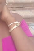 The fit was just right. I danced all night and it did not fall off. nice and simple bracelet - Fatima T.