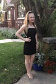 Such a simple & classic dress. Great to dress up with fun shoes! The tied back & adjustable straps make it fit perfect! - Virginia S.