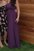 This dress was gorgeous. It wasn't hot or heavy. Super comfortable to wear. Tight around the chest though and the straps were a little to long for me. Loved this dress. Wish it would sit differently in the stomach area as it looked like I was chubby but that was it. - Jennifer B.