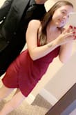 The material was stretchy and so comfortable! It was a little short to me but definitely not to bad! I wore it to a company party and got many compliments! It made me feel very sexy but classy at the same time! - Amy P.