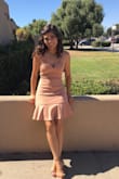 I was very happy with the dress! It has some soft rose undertones, although I was expecting a beige dress. Definitely recommend this dress! - Nayeli A.