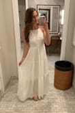 I love this white maxi!! I def recommend. I bought this dress for wine tasting during my Bachelorette weekend and it was perfect. It's so comfortable, pretty and long enough for a tall girl. I cant wait to wear it on my honeymoon! - Kimberly R.