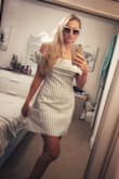 I was afraid of the color to be too pale, but it actually looks nice with tan. The material is very comfortable. Can't wait to wear it on vacation. - Svetlana Z.