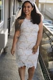 I received my dress a few days after ordering! Came in perfectly! Fit like a glove! I'm wearing a size LG, in jeans I'm a size 12, gave me just the look I was going for! Wore it for my bachelorette night (next day we went to Disney). Absolutely loved it! - Gabriella T.