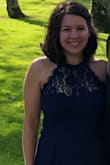 This dress is so gorgeous! The color is wonderful, and the dress was incredibly comfortable for wearing the entire day. I needed quite a bit taken off the bottom (even with heels) and the top was a bit big as well requiring alterations. Highly recommend this dress! - Mandy W.
