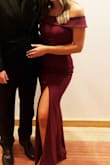 Love this dress! I usually have to get long dresses hemmed just a bit but didn't have to touch this dress, was a little long but with my heels it was fine! The quality is great (especially for the price) got lots of compliments on this dress all night, highly recommend! - Angela D.