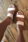 These are super cute but run big. Make sure you size down half a size for a better fit! - Jessika B.