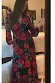 Was worried this would look like a tent and make me feel frumpy, but it draped well and fit my large bust nicely. Perfect dress to wear for a garden wedding, girls luncheon, or X-mas event. Material is very light and thin, but that is one reason it draped so lovely and flowy. - Tammy K.