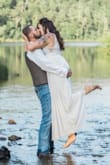 Used this for engagement photos. Got in the river and the material easily washed out any dirt. Many compliments! - Megan D.
