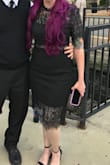 Bought this dress for my nephews wedding. The pictures does not do this dress justice. It's very well made and Is just gorgeous. I got so many compliments on my dress and had at least 7 women ask where I got it from. It was very comfortable and the fit is pretty true to size. I've got a small waist and wide/big thighs so a lot of the time I have a hard time finding a dress that fits well in my small waist but accommodates my thick thighs. Fit was not an issue with this dress at all. It fit perfect everywhere. I'm now considering buying it in a couple more colors. Buy this dress! You will not regret it. - Rachel G.