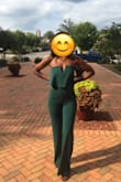 I purchased this for a late summer wedding. I ordered the small and it was perfect! I have a larger bust and was a bit worried about the top staying up but the jumpsuit has the sticky rim around the top and I didn't have to adjust all night. - Candace O.