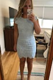 Wore for a wedding! Great dress, a lot of compliments. The XS was a tad too small. But the small was very big, would have needed alterations. Definitely recommend. - Olivia W.
