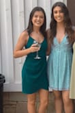 Bought this for a friend's wedding and got many compliments on this dress! Thick enough that you don't have to wear a bra, but I did wear a sticky bra and it looked and felt fine! - Chelsi W.