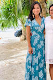 I can't speak more highly of this dress! The color and fit is gorgeous! The lining provides enough coverage so that the skirt is not see-through. It's slightly long when I'm in flats but I'm sure with low heels it would be perfect. - Kim T.