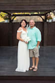 I bought this because I thought it was absolutely perfect for my backyard wedding. It was simple, yet elegant at the same time. Honestly I was so happy to see all the reviews of the dress as it really helped me make the perfect decision on size. I did have a few small alterations as the cleavage was a little loose for me. Otherwise I was so happy with it. - Mindy C.