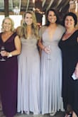 The material was so comfortable and soft. My sister chose these as her bridesmaid dresses and we styled all of our dresses differently. Dress was very flattering on everyone. - Grace W.