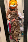 Loved everything about this dress but something just didn't fit me right. I can't pin point what though. It was a little long too. Or more that I'm a little short for this dress. I wanted to love it bc I love the print. Maybe I just can't pull off the print but I would suggest it to anyone. 

This dress doesn't have any pull/stretch, so any smaller won fit my hips but the small didn't lay right on my waist. Kept moving. - Ashley N.