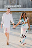 The fabric is breathable and airy I loved the way it flowed in the pictures we took. I'm short and had heels on the whole time, but switched into flats to move from location to location, and I wasn't tripping all over it. You could definitely wear these as separates! - Ashlhea D.