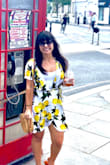 I love this dress because the print is just so pretty! But it has kind of a weird fit. Maybe I needed a bigger size? It was just totally open in the chest, but fit everywhere else. I had to wear a cami underneath. 
Super cute though! I always feel stylish when I wear it. - Hope S.