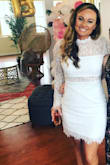 The length of the dress, sleeves, and fit was perfect. - Sarah C.
