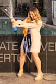 Absolutely PERFECT for my graduation photos and for walking! I was looking for a blush colored dress to match my cap and this dress did just that! Definitely will order in other colors. - Amanda H.