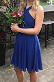 I love this dress! I wore it to homecoming and to a wedding. The blue color is stunning, and I've gotten so many compliments on it. It fits perfectly too, and I love the silhouette. Thanks Lulus! - Hannah R.