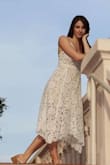 This dress was perfect! I can't wait to wear it for bridal parties. The straps are adjustable which is very nice! The asymmetrical bottom is very unique and elegant. - Ciara E.