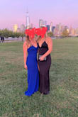 This dress was extremely comfortable, easy to dance in, and truly stood out in a crowd. I wore it to a wedding and was complimented several times. The adjustable straps make it easy to get the absolute perfect fit. The material has a little stretch so it's forgiving! - Heather F.