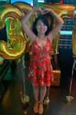 I worn this dress to my 30th birthday party. It fits perfectly! It looks better in person. I love the color and the material is comfortable. - Yuki X.