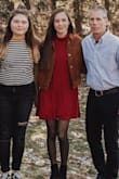 Wore this for thanksgiving last year. I was skeptical about $40 on a plain dress but it's double lined and great quality. The burgundy is much brighter in person. - Megan N.