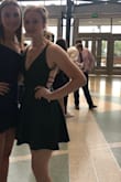 This dress was perfect. I had a hard time choosing between small and medium because I have a small chest and a little wider hips, but the small worked great and the material was stretchy. Wound definitely recommend. - Rhyan P.