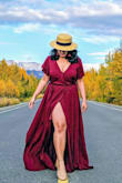 I ordered the color burgandy. Love this color for fall. This dress was very long. Need to fix that. But it's a great dress for photoshoots. - Gurneha N.