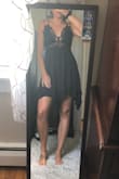 Ordered this dress as a rehearsal dinner dress and loved it - very comfortable. See through on the bottom so definitely need to wear spandex underneath though. - Olivia W.