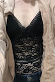 This bodysuit is so lovely and trendy and fit perfectly. I tried it on with Lulus Lucky Break Blush Oversize Jacket (excuse the wrinkles in the photo) and loved the two together. Unfortunately, I am very pale which was accentuated in the bodysuit and made it feel a bit more revealing than I was anticipating, which was outside my comfort zone. I ended up returning :( - Stacia S.