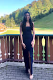 For being strapless it held up super well! I didn't wear anything under either which I think helps. I love the shape and the color! - Christina A.