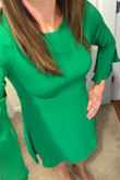 This dress is so much better in person! I love it. Classy and can be dressed up or down. Fits perfectly - Melissa B.