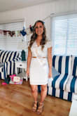 Bought this cute two piece dress for my bachelorette party and got so many compliments on it! It was a little big and probably should have ordered a small but the small size was sold out when I ordered and I really wanted it! It's a perfect outfit for a bride or for going out, definitely recommend! - Lauren S.