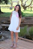 Loved this dress! I bought it for my bridal shower and got tons of compliments! Fit is awesome! Very happy! - Amanda B.