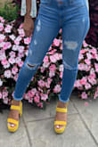 Love this shoe. My only problem is how slippery the bottom of the shoe is. - Jasmine M.