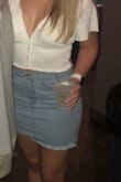 I love this skirt and it shows off your curves perfectly. It's also not too short, and clings to your body. Lots of compliments! - Madison A.