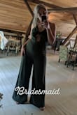 I wore this as an alternative to a bridesmaid dress in a wedding! I sized for my bottom because it's bigger than my top, but the tie front being adjustable meant no alterations. I did get it hemmed for length. The fabric is light but does crease easily. I got so many compliments and felt so confident! - Alicia C.