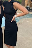 The dress was great quality and I can't believe I got it for the price I did! I had no problems with shipping so far and returns. (I bought two sizes just in case) I ended up being a size small which Is my normal size. I would definitely recommend - Emma W.