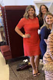 Dress is absolutely stunning. Perfect, flattering fit. The quality is wonderful and washed fine when I washed it. Will be wearing again to a holiday party because I love it so much! - Alexis D.