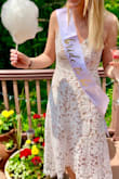 Loved this dress! Was so comfortable. Was a little loose in the chest area and longer than I thought. Didn't like the length with sandals but looked great with wedge heels! - Caitlin K.