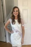 So beautiful! Perfect for my bridal shower! I got an XS and it was a little big in the chest area. It is so much prettier than it looks online! - Susanna H.